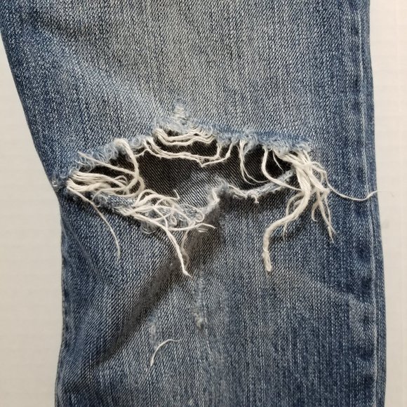 Abercrombie & Fitch jeans 2L Long Tall Erin straight skinny distressed low rise - Picture 6 of 16